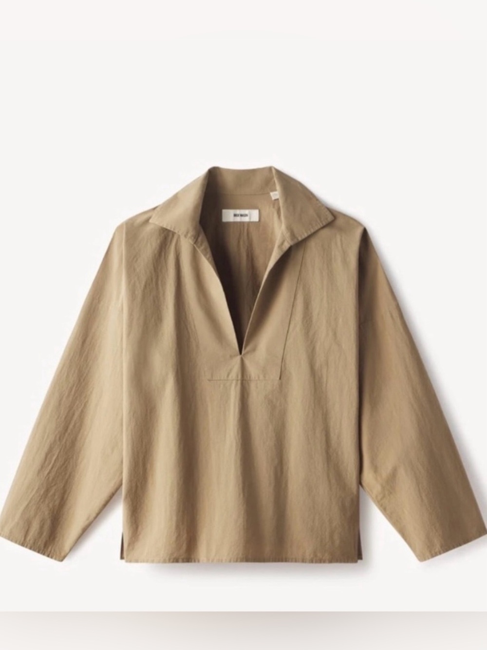 Buck Mason Mainstay Cotton Catalina Popover Shirt in Marsh Fern 🤎
